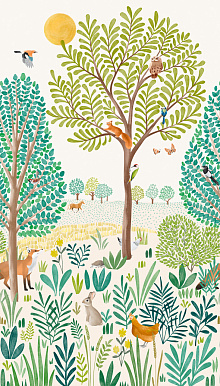 Фотообои с покрытием винил Grandeco Little Dreamers LD 6001